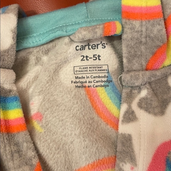 Carter's Multicolor Hooded Robe - Picture 2 of 4